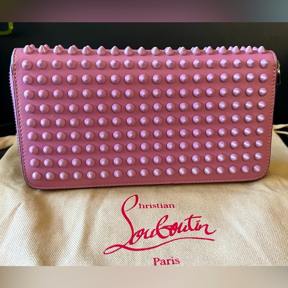 Christian Louboutin Handbags - GUC Christian Louboutin Panneton Spike Long Zippy Wallet in Lilac color